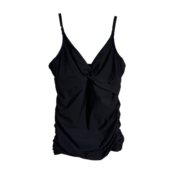Helen Jon Tankini Size Medium Floating Underwire Black NWT Adjustable NWT $144 - Picture 1 of 10